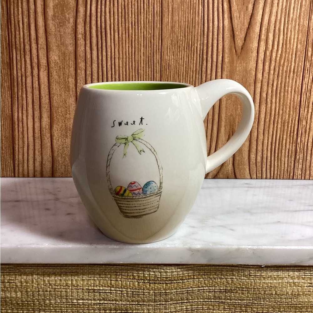 Vintage Rare Magenta Rae Dunn Sweet Easter Basket Mug